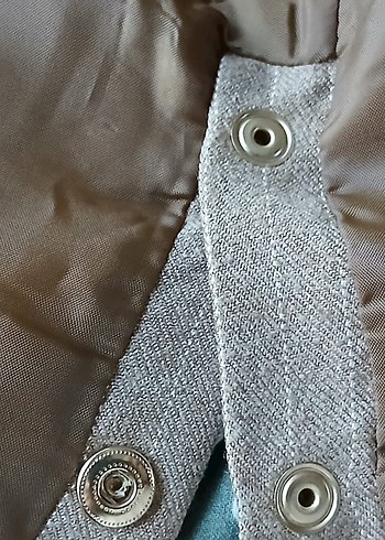 Bej Vintage Kadın Midi Ceket - Görsel 7