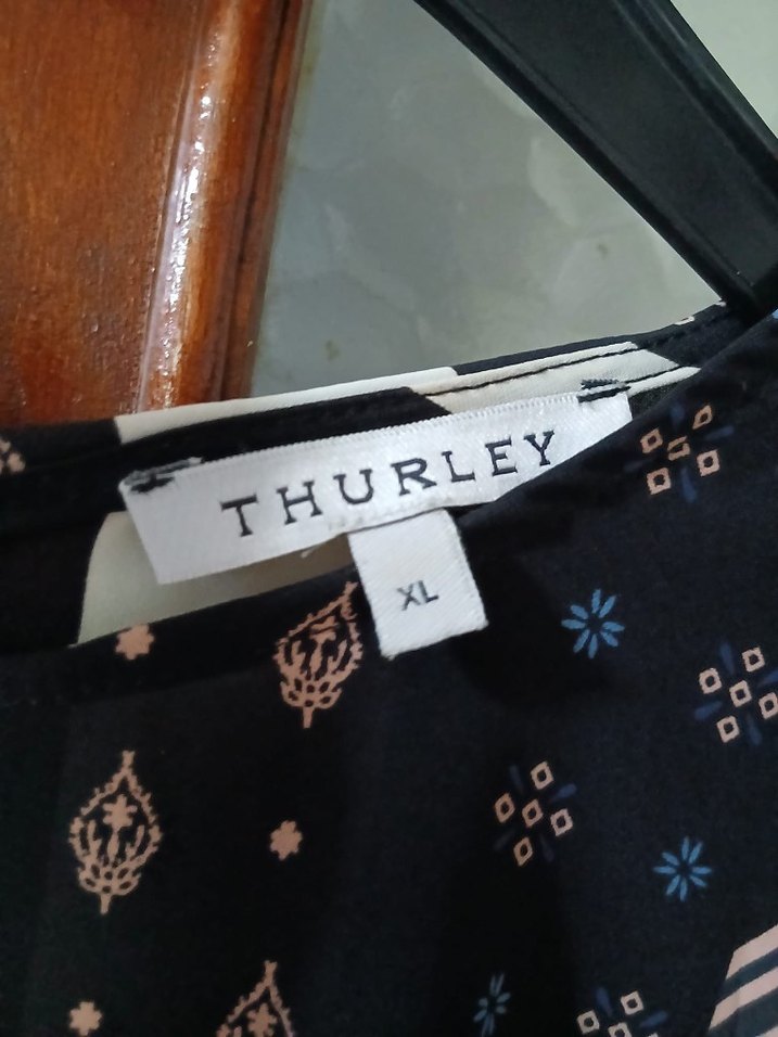 Bohem Siyah Etnik Desenli İnce Salaş Tunik - Görsel 2