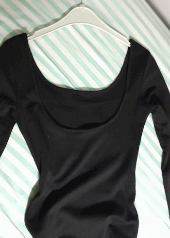 siyah uzun yırtmaçlı elbise - Görsel 5