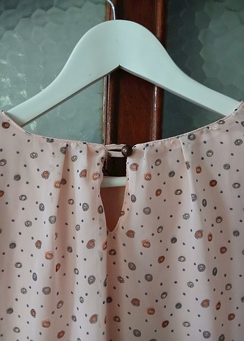 Bej Uzun Kollu Bohem Bluz - Görsel 3