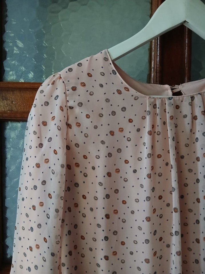 Bej Uzun Kollu Bohem Bluz - Görsel 2