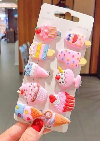 Çiçek Desenli Boncuklu Çocuk Takı Seti - Görsel 3