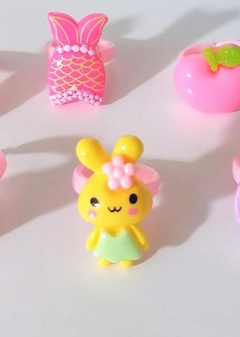 Çiçek Desenli Boncuklu Çocuk Takı Seti - Görsel 2