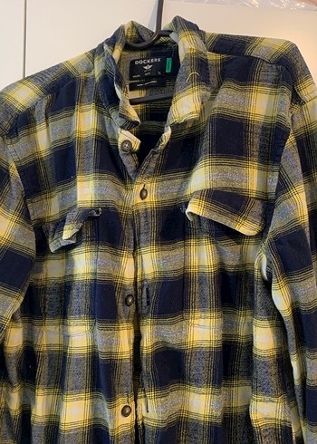 Sarı Larciver Ekoseli  kışlık Erkek Gömlek - Görsel 3