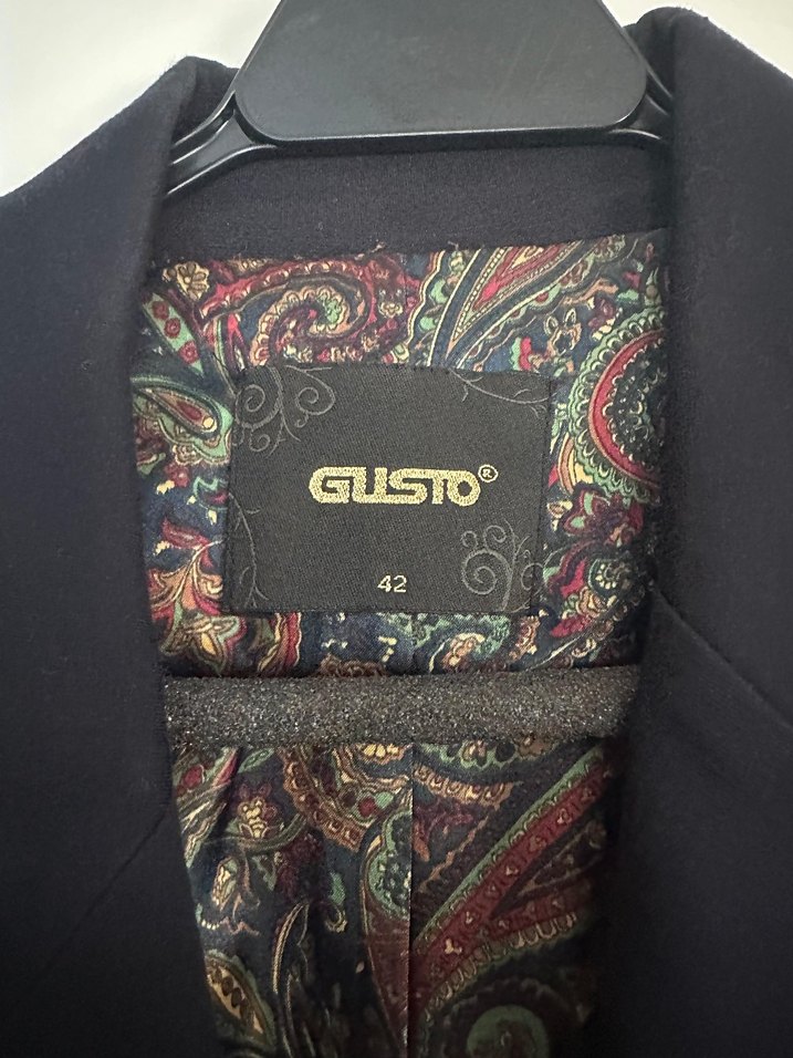 Düğmeli Lacivert Siyah Blazer Ceket - Görsel 2