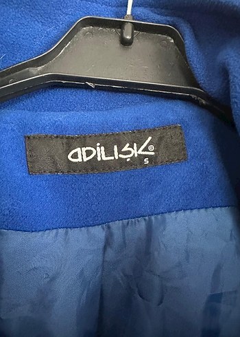 Düğmeli Saks Mavisi Kadın Kaban - Görsel 2