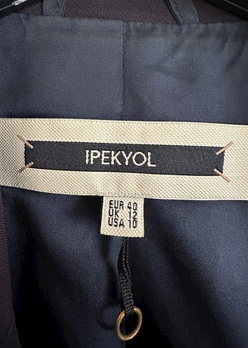 İpekyol Lacivert Kadın Uzun Kollu Düğmeli Blazer - Görsel 2