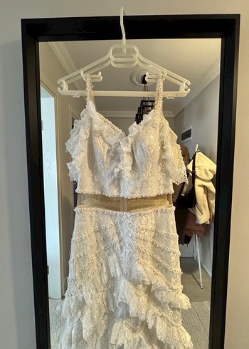 Beyaz Bohem Gelinlik - Görsel 6