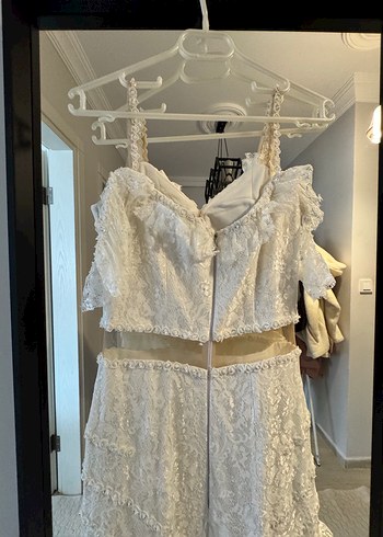 Beyaz Bohem Gelinlik - Görsel 5