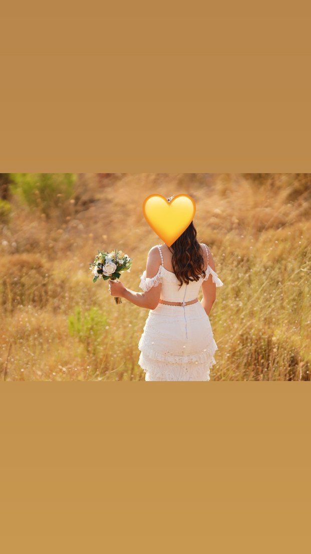 Beyaz Bohem Gelinlik - Görsel 2