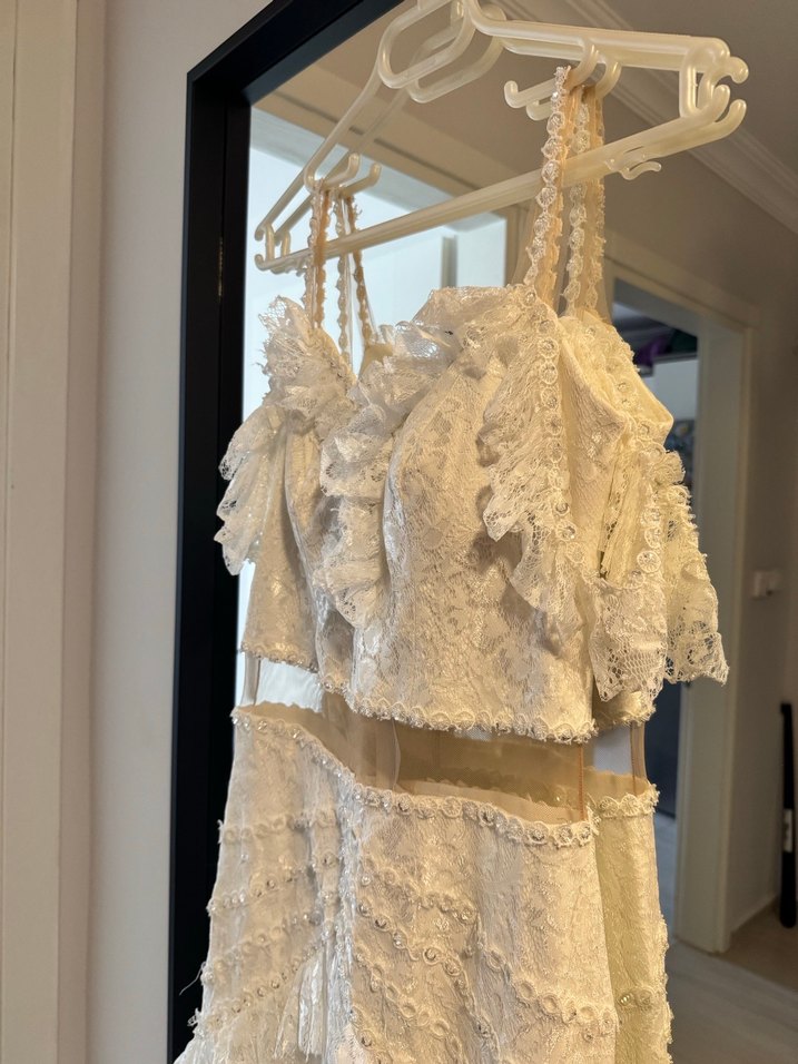 Beyaz Bohem Gelinlik - Görsel 4