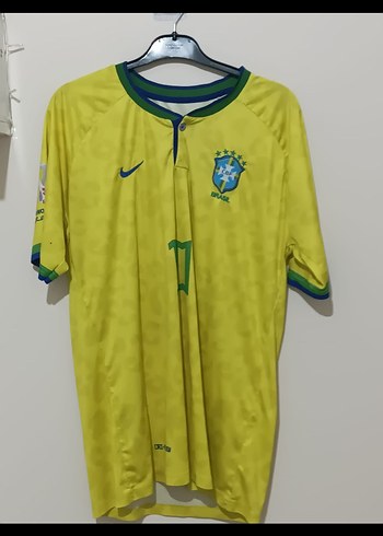 2022 Brezilya Neymar JR. Dünya Kupası maçları forması - Görsel 2