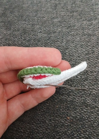 Karpuz desenli çıtçıtlı toka - Görsel 3