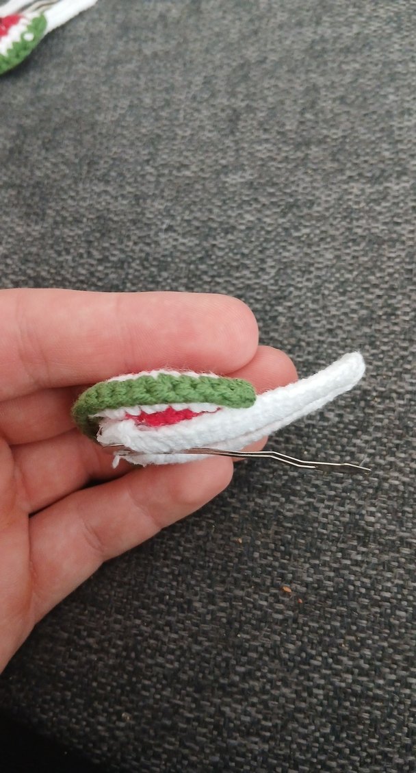 Karpuz desenli çıtçıtlı toka - Görsel 3