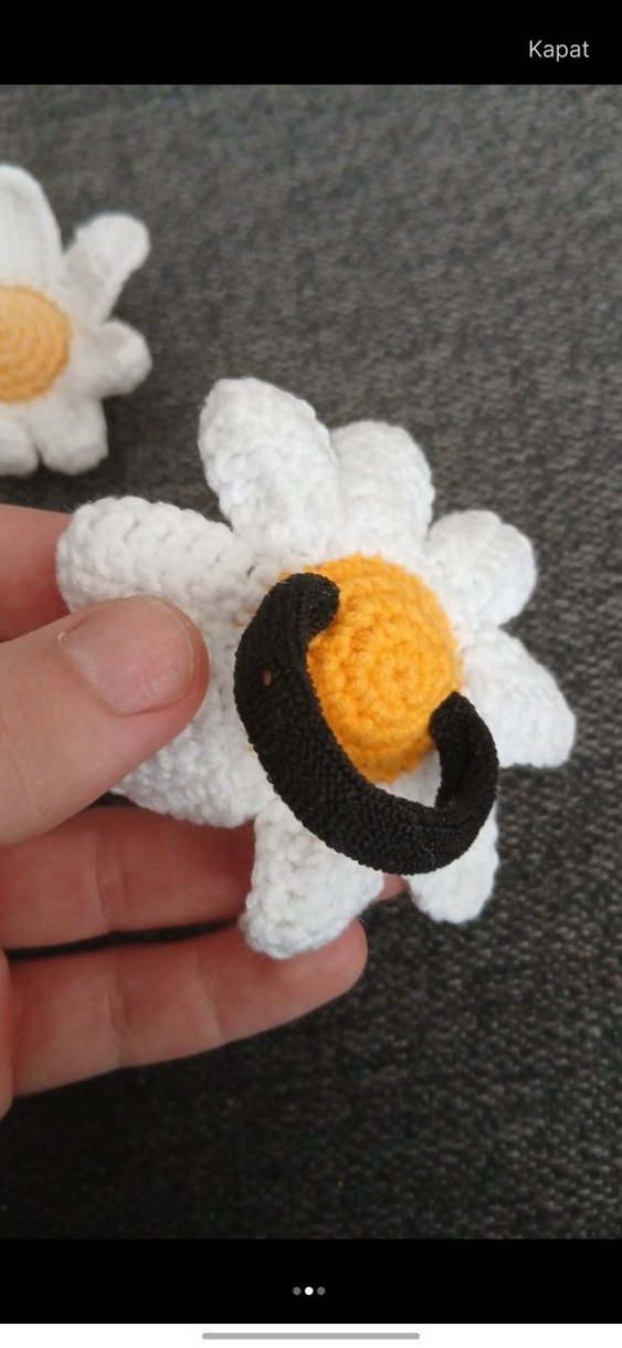 papatya desenli toka - Görsel 2