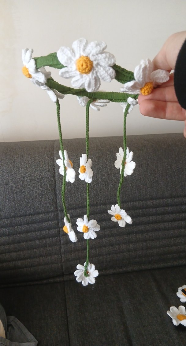 papatya desenli taç - Görsel 2