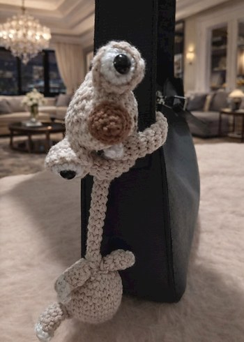 Buz Devri Sid Örgü Çanta Charm - Görsel 3