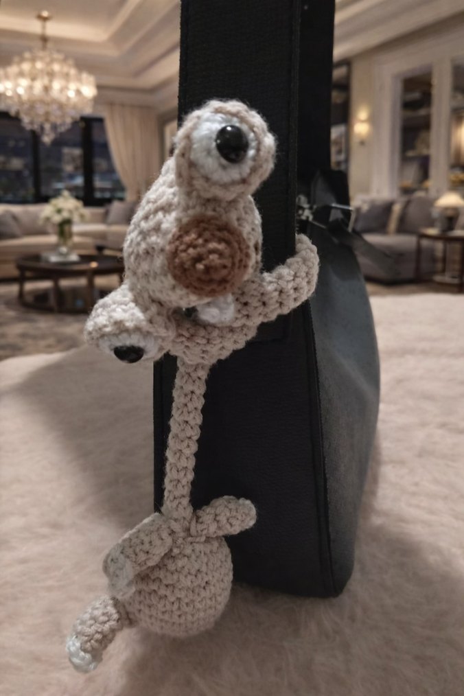 Buz Devri Sid Örgü Çanta Charm - Görsel 3