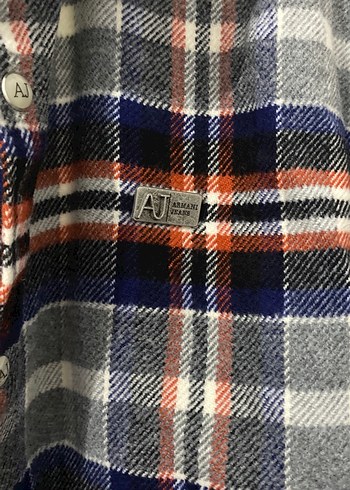 Armani Kadın Çok Renkli Kareli Uzun Kollu Oduncu Gömlek - Görsel 3