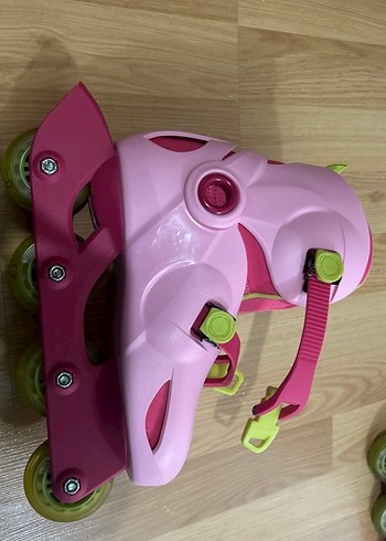 Renkli Pembe Çocuk Patenleri 34-36 beden - Görsel 3