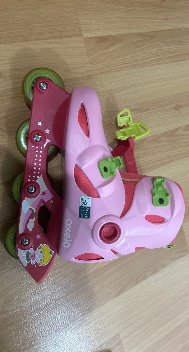 Renkli Pembe Çocuk Patenleri 34-36 beden - Görsel 2