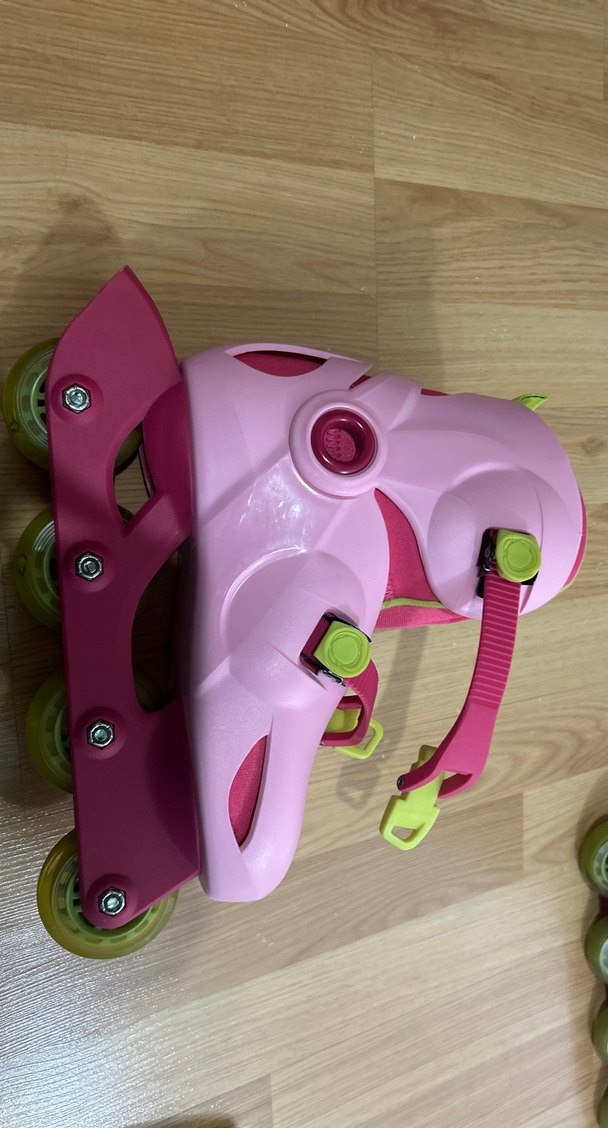 Renkli Pembe Çocuk Patenleri 34-36 beden - Görsel 3