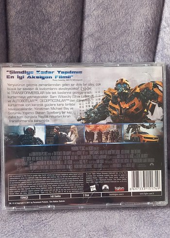 TRANSFORMERS VCD FİLM. KONDİSYON YÜKSEK KOLEKSİYONLUK NADİR - Görsel 2
