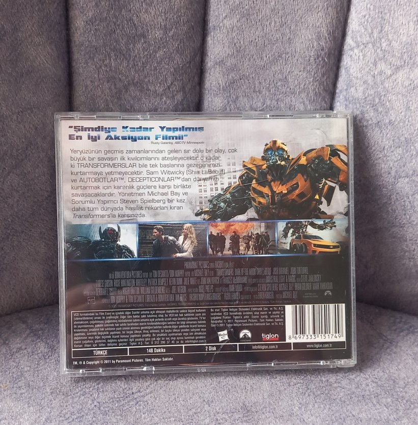 TRANSFORMERS VCD FİLM. KONDİSYON YÜKSEK KOLEKSİYONLUK NADİR - Görsel 2