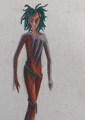 KARTON ÜZERİNE  YAPILMIŞ ORJİNAL EL YAPIMI ÇİZİMLER - Görsel 4