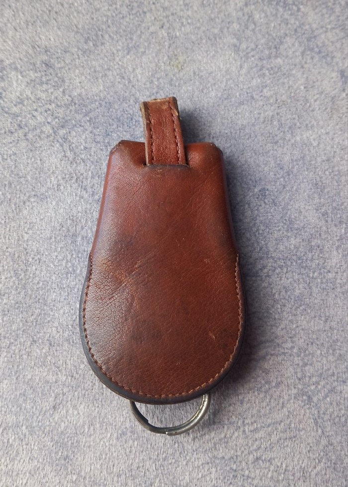 Matraş  Vintage Deri Anahtarlık - Görsel 2