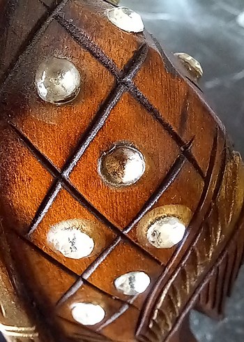 AHŞAPTAN OYMA EL YAPIMI VE TAŞ İŞLEMELİ DEVE - Görsel 6