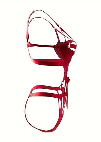 Kırmızı bantlı bodysuit - Görsel 3