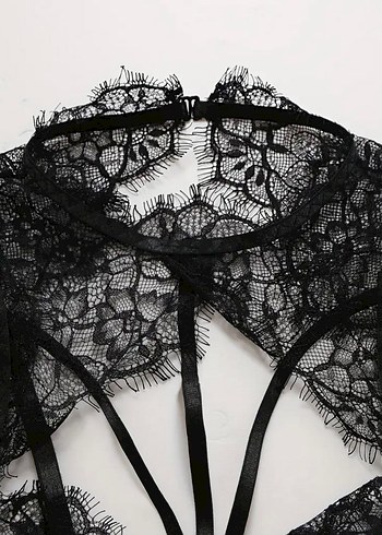 Siyah Dantel Body - Görsel 4