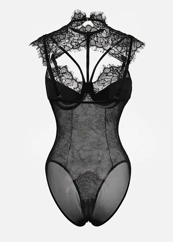 Siyah Dantel Body - Görsel 2