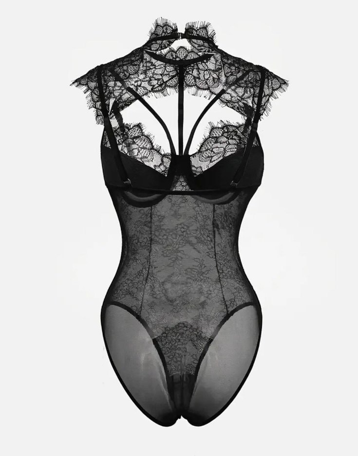 Siyah Dantel Body - Görsel 2