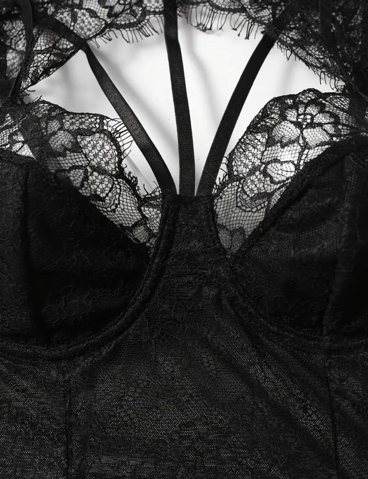 Siyah Dantel Body - Görsel 3