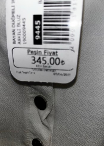 Düğmeli Beyaz Mini Askılı Kadın crop s beden - Görsel 2