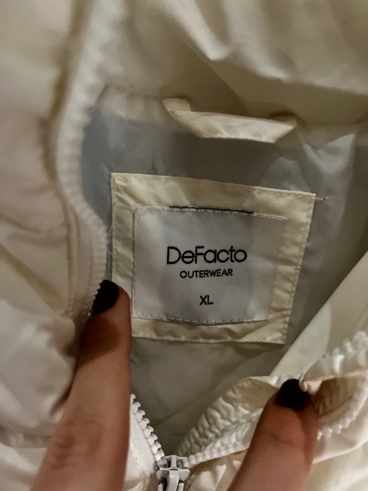 Defacto Kadın Beyaz  Kısa Mont - Görsel 2