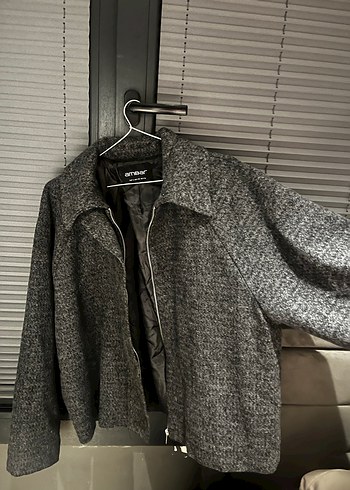 Fermuarlı Gri Kadın  Ceket - Görsel 2