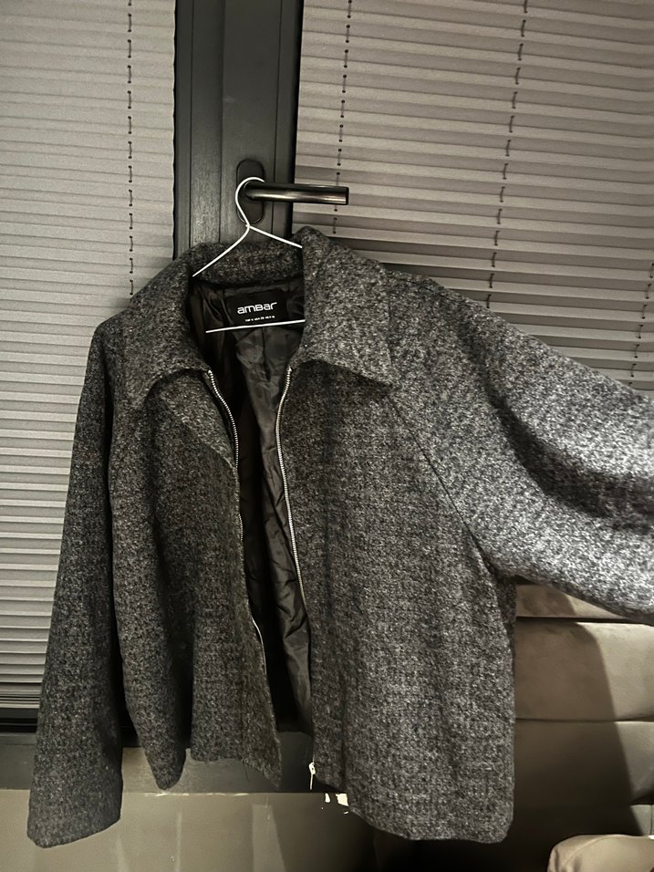 Fermuarlı Gri Kadın  Ceket - Görsel 2