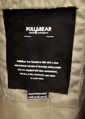 Pull&bear Haki Düğmeli Sokak Stili bomber Ceket - Görsel 2