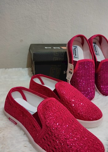 Pembe Simli Kız çocuk babet - Görsel 3