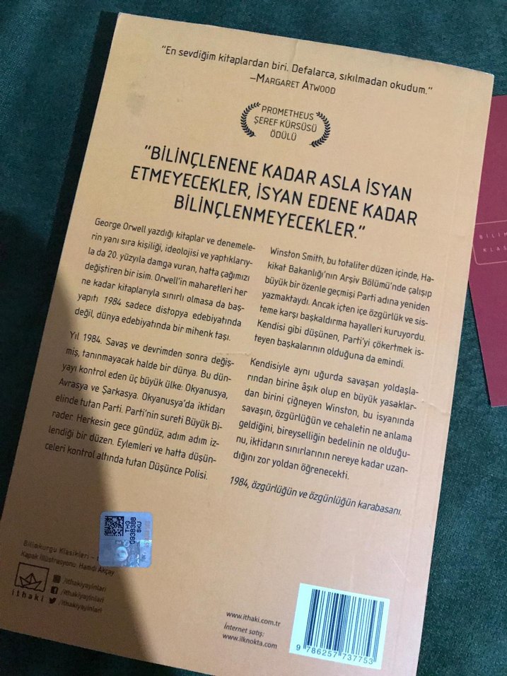 George Orwell - 1984 Roman - Görsel 4