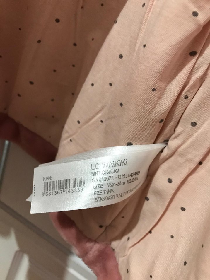 Kız Çocuk Pembe Kürklü Mont - Görsel 3