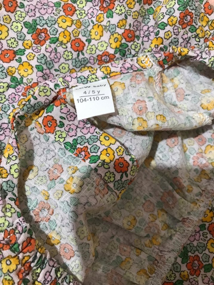 Çiçek Desenli Düğmeli kız çocuk Bluz - Görsel 4