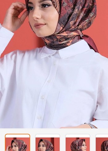 pamuklu eşarp - Görsel 2