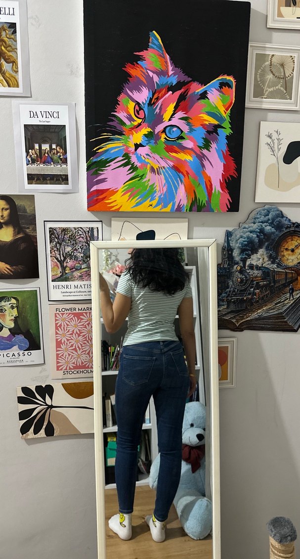 Yeşil Çizgili Kısa Kollu tişört - Görsel 3