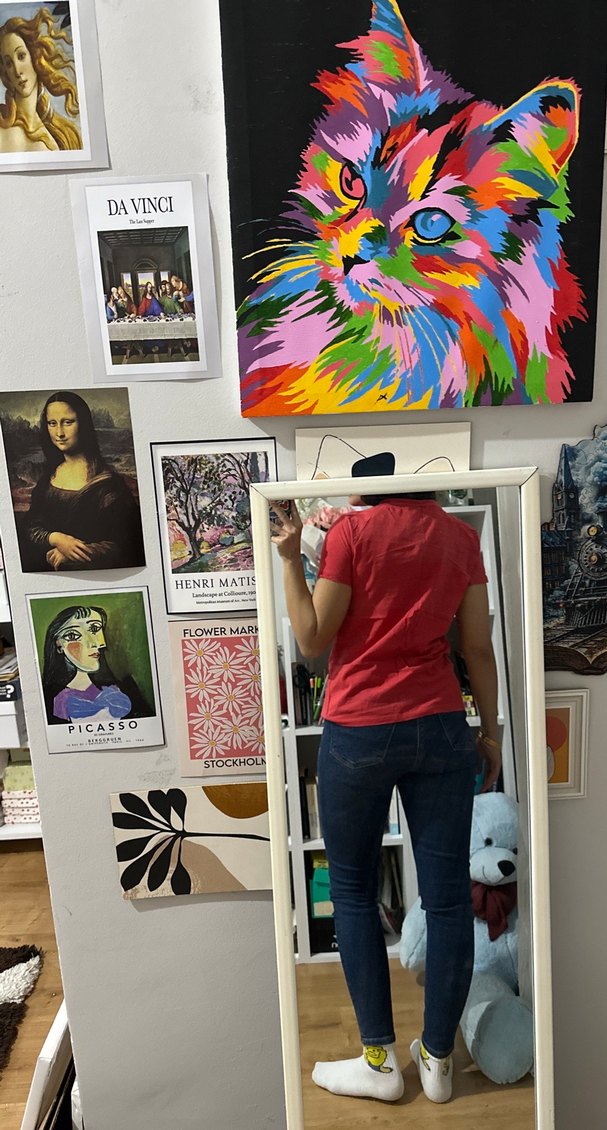 Kırmızı Baskılı Tişört, Kısa Kollu - Görsel 2