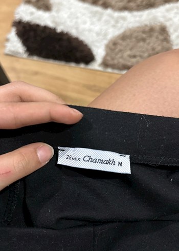 Siyah Denim mini Etek Yırtmaçlı - Görsel 4