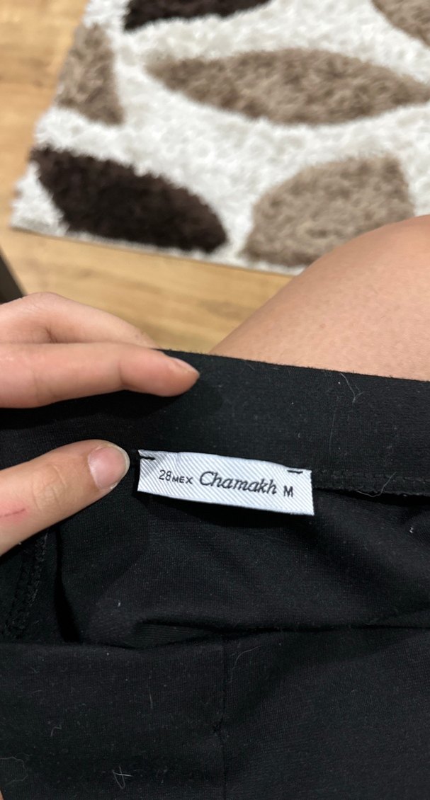 Siyah Denim mini Etek Yırtmaçlı - Görsel 4